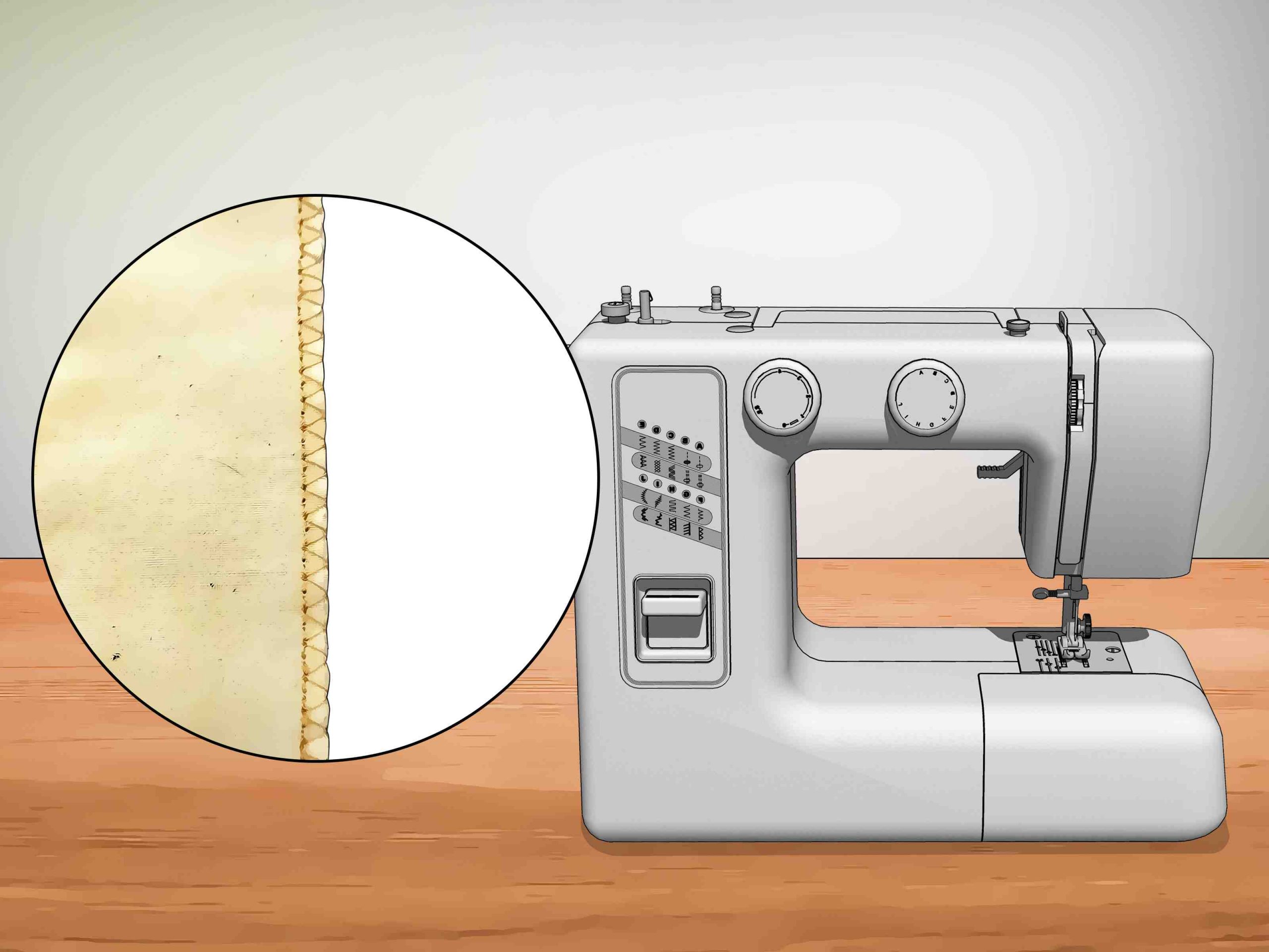 Comment coudre le bord d'un tissu?