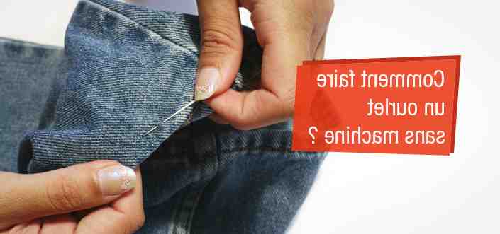 Comment raccourcir un pantalon sans machine à coudre?